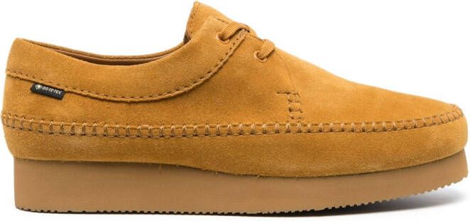 Clarks Suède veterschoenen Geel