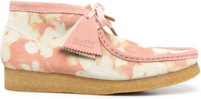 Clarks Wallabee enkellaarzen Roze