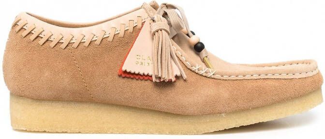 Clarks Wallabee low-top schoenen Bruin