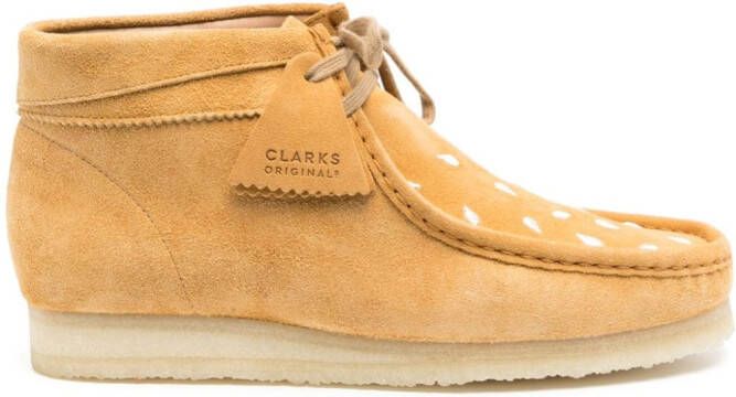 Clarks x Vandy The Pink Wallabee leren laarzen Bruin