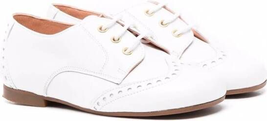 CLARYS Derby schoenen met reliëf Wit