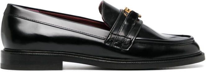 Claudie Pierlot Leren loafers Zwart