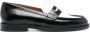 Claudie Pierlot Tweekleurige leren loafers Zwart - Thumbnail 1