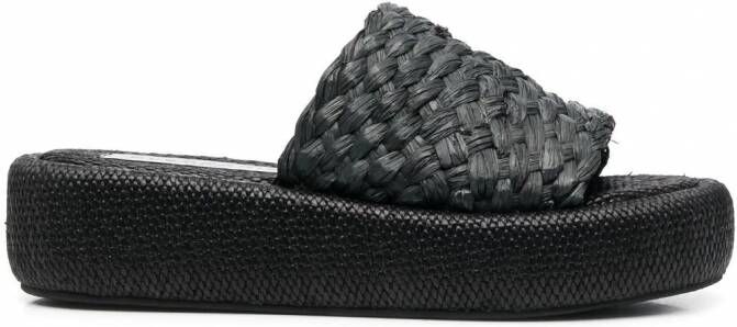 Clergerie Ajoe stro sandalen Zwart