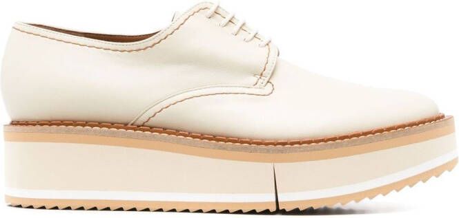 Clergerie Brook leren Oxford schoenen Beige