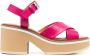 Clergerie Charline leren sandalen Roze - Thumbnail 1