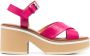 Clergerie Charline leren sandalen Roze - Thumbnail 1