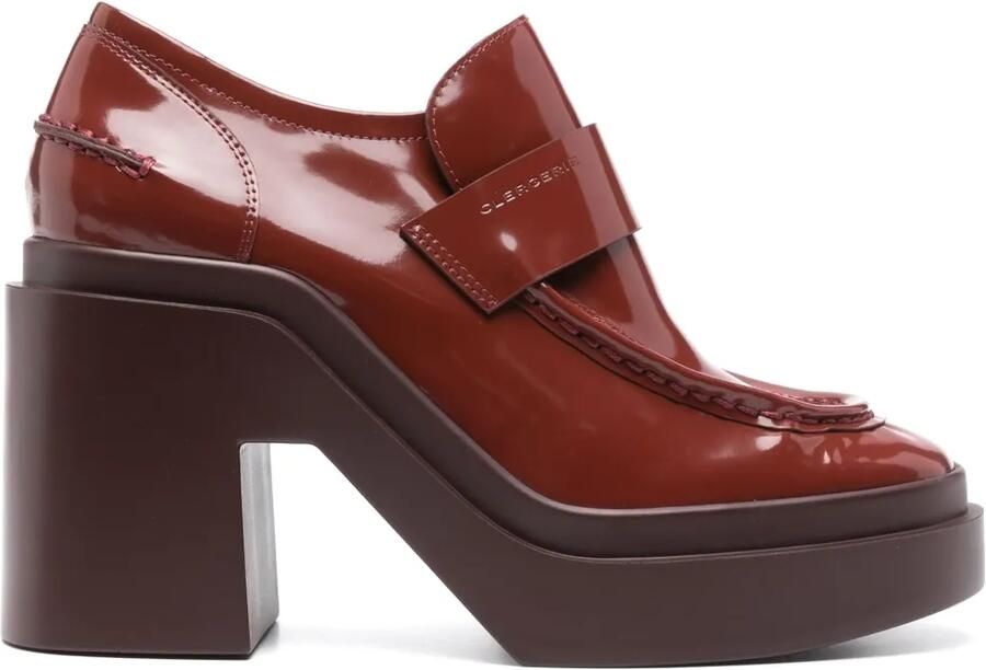 Clergerie 100 mm Netta loafers Rood