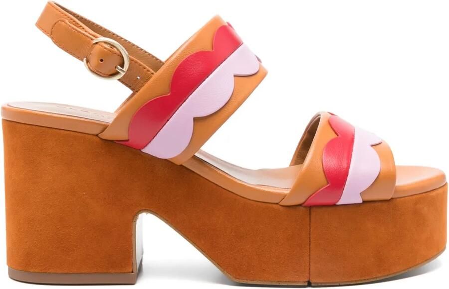 Clergerie 85 mm Cloud sandalen Oranje