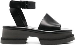 Clergerie Filate leren sandalen Zwart