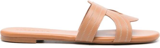 Clergerie Ivory leather sandals Bruin