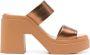 Clergerie Next 110mm leather sandals Bruin - Thumbnail 1