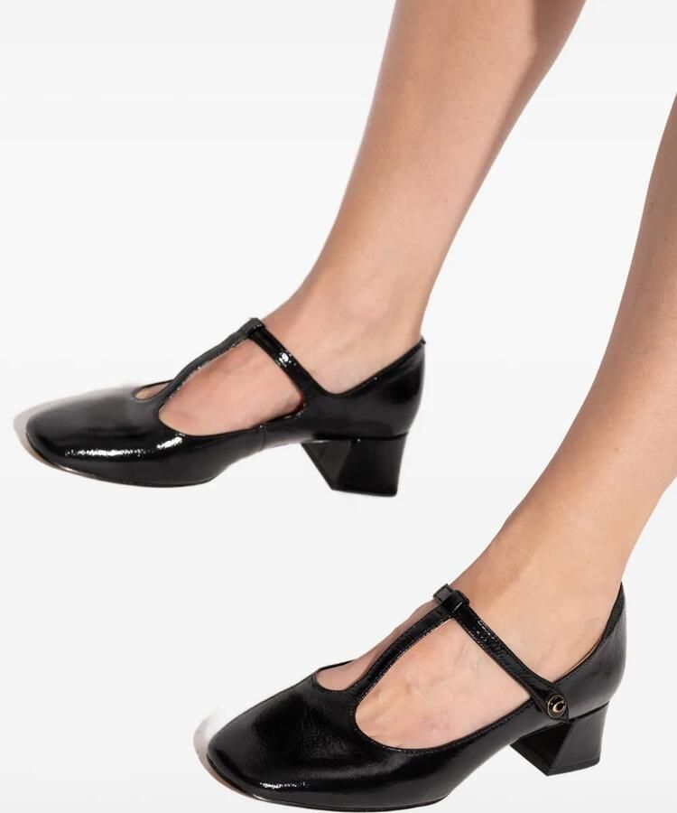 Coach Angelina Mary Jane pumps met T-bandje Zwart - Foto 2