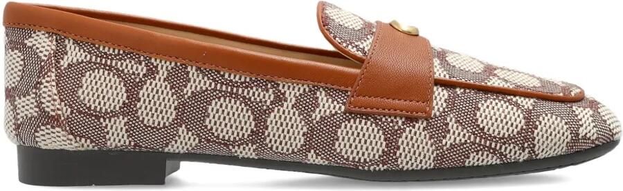 Coach Bewerkte C loafers Bruin