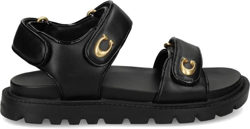 Coach Brynn sandalen met logodetail Zwart