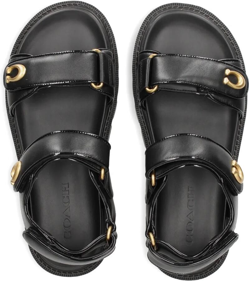 Coach Brynn sandalen met logodetail Zwart - Foto 2