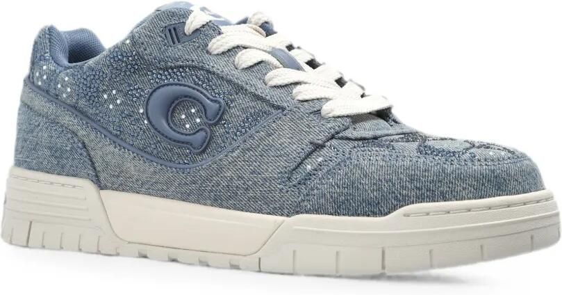 Coach Denim sneakers verfraaid met pailletten Blauw - Foto 3