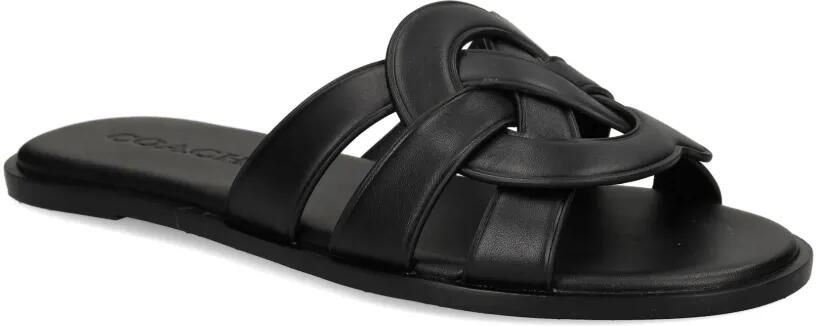 Coach Geweven leren sandalen Zwart - Foto 4