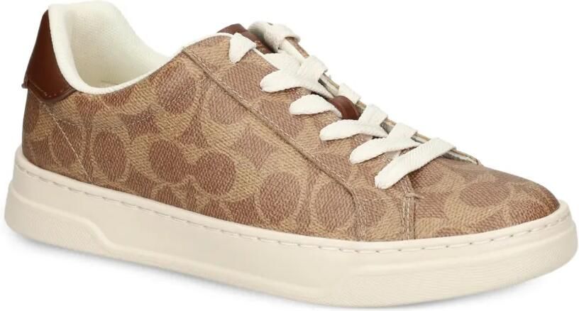 Coach High Line sneakers met logo-print Beige - Foto 4