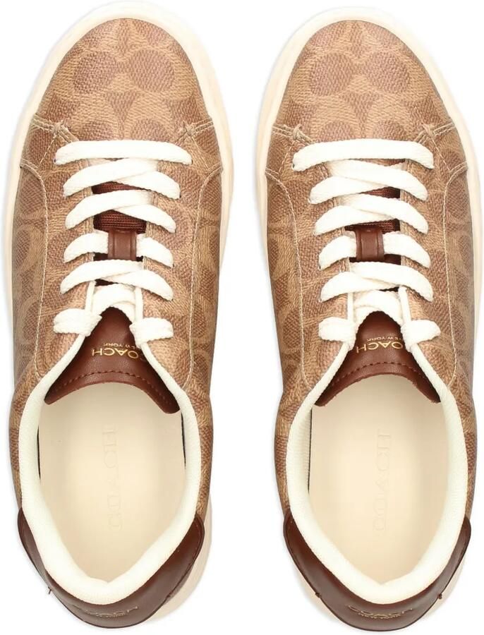 Coach High Line sneakers met logo-print Beige - Foto 2