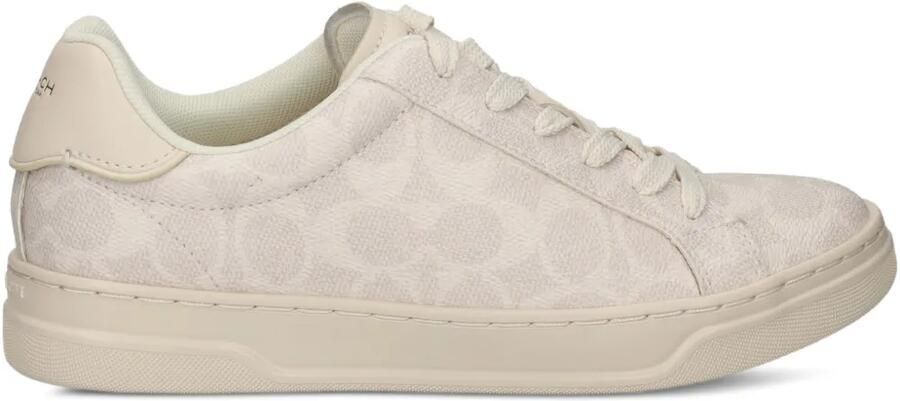 Coach High Line sneakers met patroon Beige