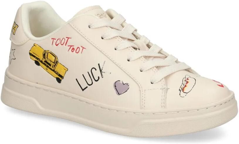 Coach High Line sneakers met sketch-print Beige - Foto 4