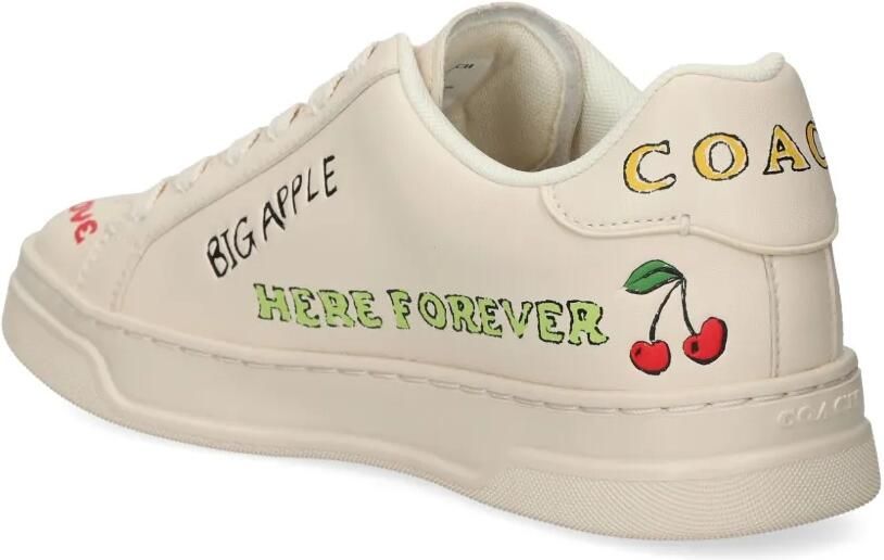 Coach High Line sneakers met sketch-print Beige - Foto 3