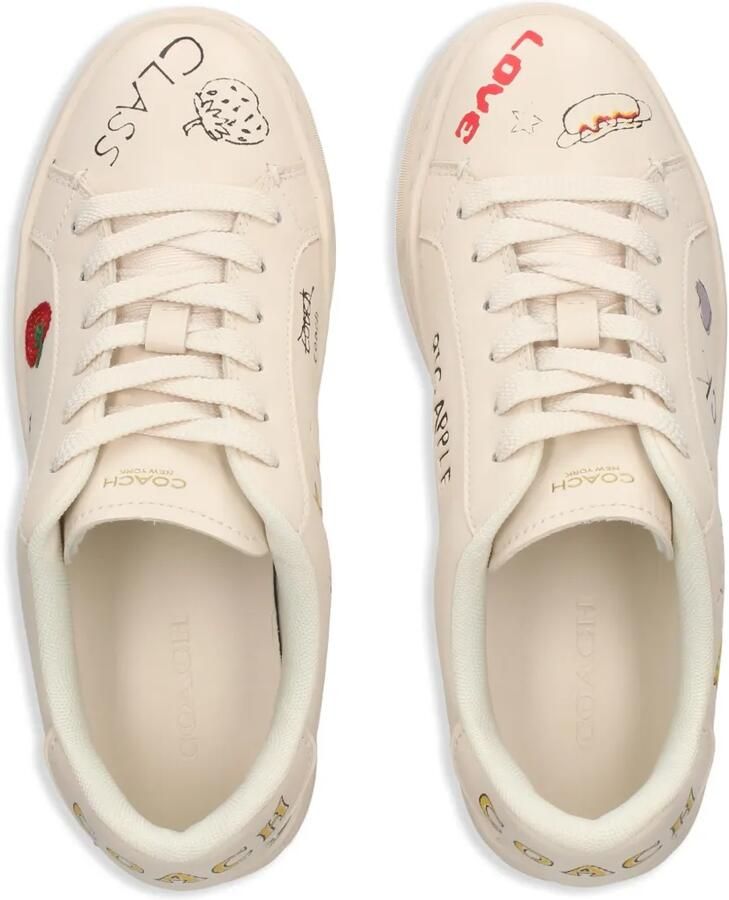 Coach High Line sneakers met sketch-print Beige - Foto 2