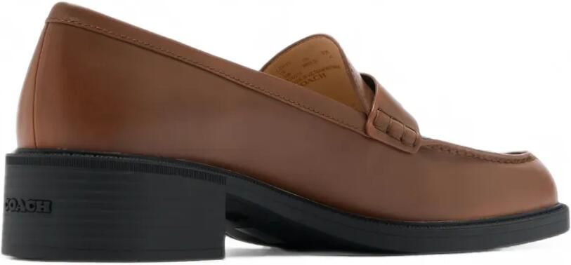 Coach Leren loafers met logoplakkaat Bruin - Foto 4