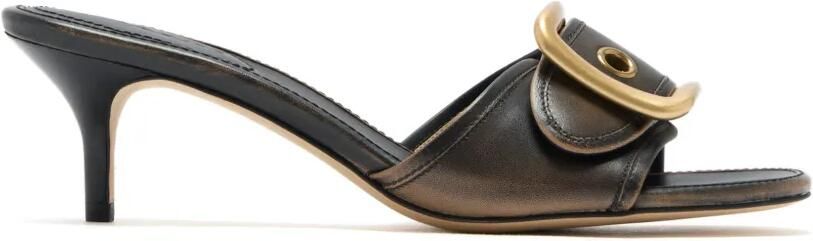 Coach Leren sandalen met gesp Zwart