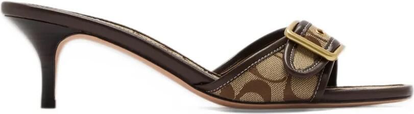 Coach Margot sandal in Signature jacquard Bruin
