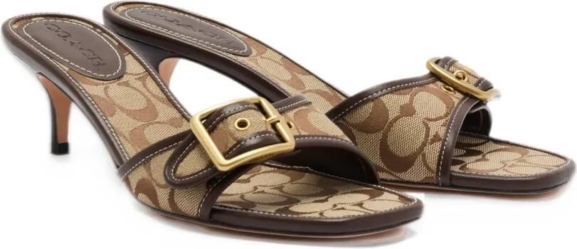 Coach Margot sandal in Signature jacquard Bruin - Foto 3