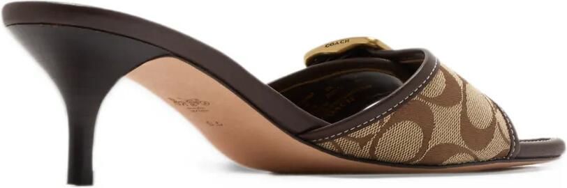 Coach Margot sandal in Signature jacquard Bruin - Foto 4