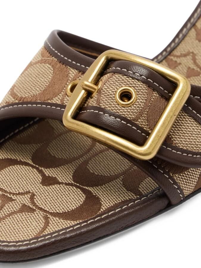 Coach Margot sandal in Signature jacquard Bruin - Foto 2