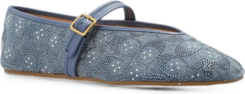Coach Mary Jane ballerina's met gesp verfraaid met kristallen Blauw - Foto 4
