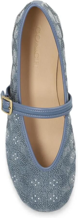Coach Mary Jane ballerina's met gesp verfraaid met kristallen Blauw - Foto 3