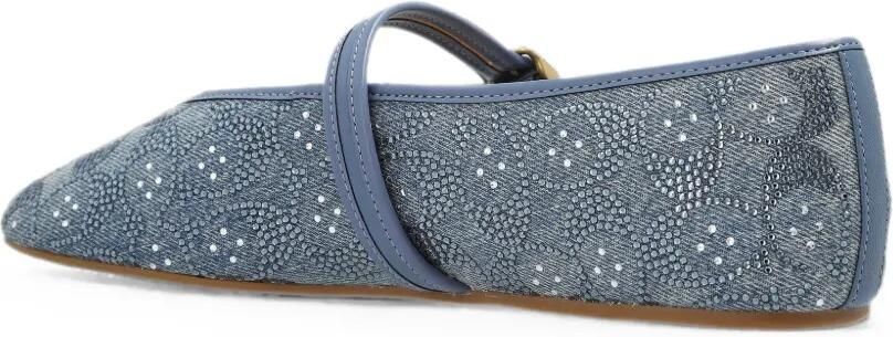 Coach Mary Jane ballerina's met gesp verfraaid met kristallen Blauw - Foto 5