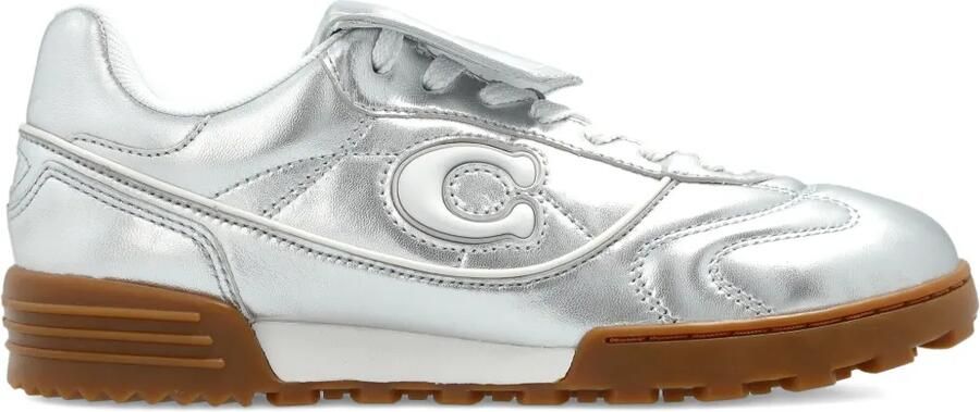 Coach Match sneakers met logopatch Zilver