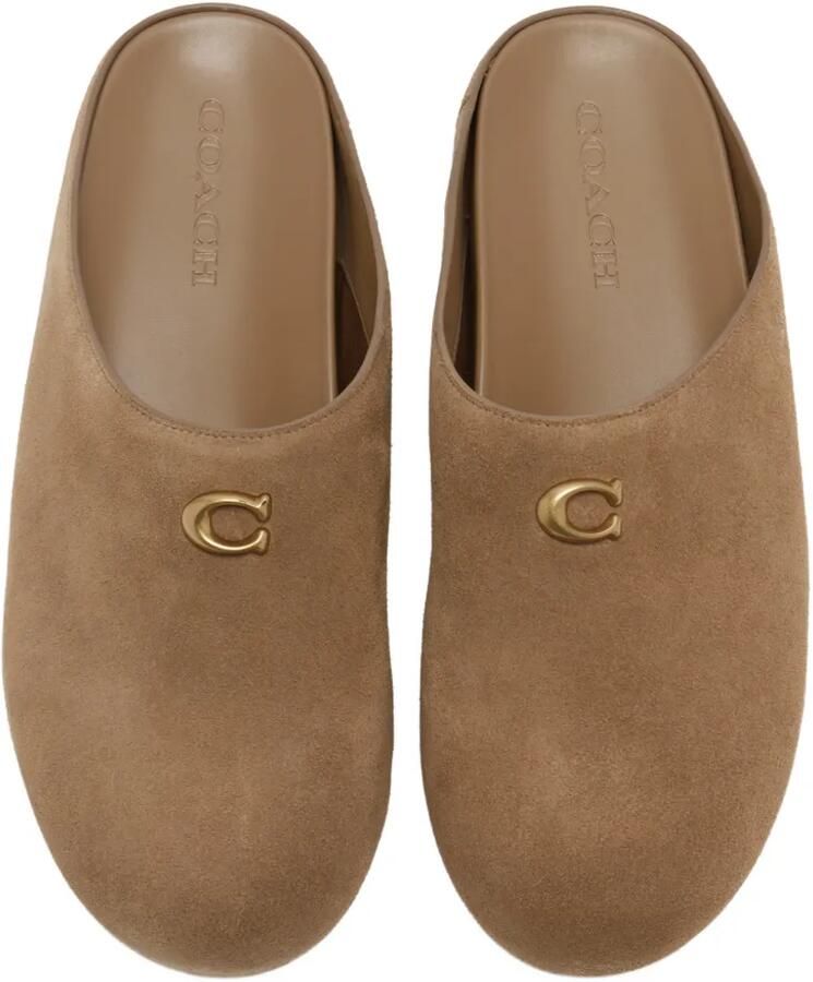 Coach sculpted c suede clogs Bruin - Foto 2