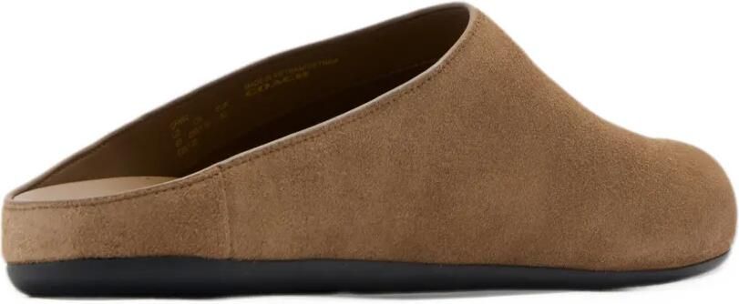 Coach sculpted c suede clogs Bruin - Foto 4