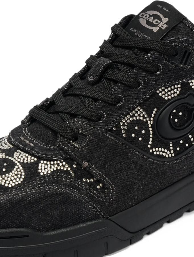 Coach Signature rhinestone-embellished sneakers Zwart - Foto 2