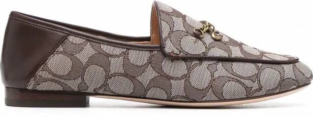 Coach Hanna loafers met monogram Bruin