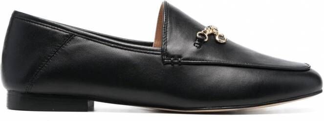 Coach Hannah leren loafers Zwart