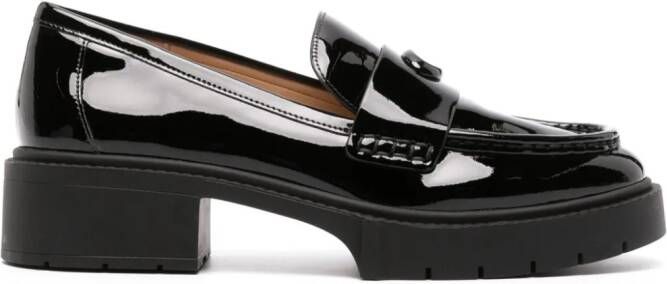 Coach Lakleren loafers Zwart