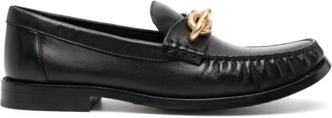 Coach Loafers met schakeldetail Zwart