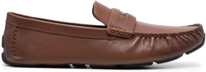 Coach Loafers met logoplakkaat Bruin