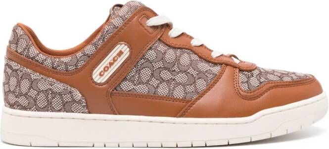 Coach Sneakers met monogram-patroon Bruin