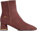Coccinelle C-Everyday leren enkellaarzen met logo-plakkaat Bruin - Bruin