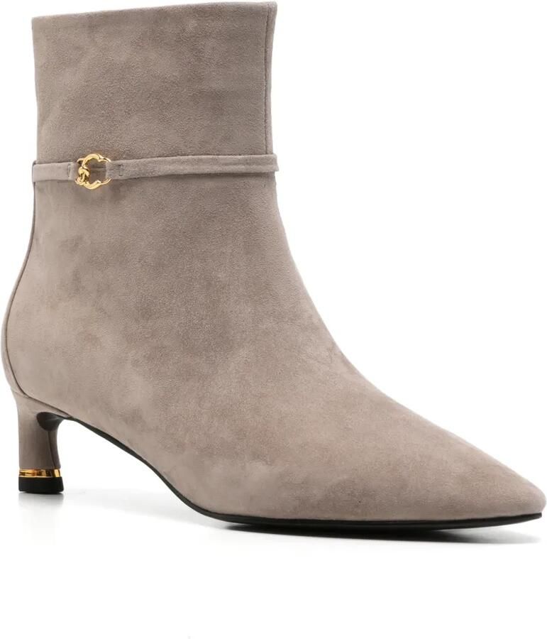 Coccinelle C-Look enkellaarzen met puntige neus en gesp Beige - Foto 2