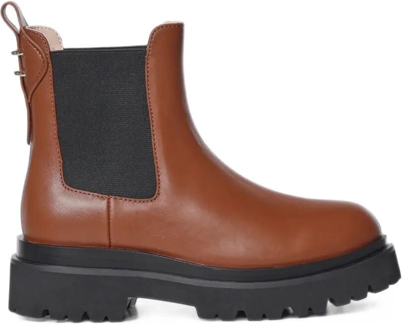 Coccinelle Chelsea laarzen met chunky zool Bruin